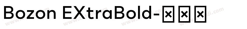 Bozon EXtraBold字体转换 Bozon EXtraBold字体转换